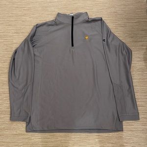 Gray Under Armour Quarter Zip Pullover